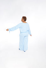 Load image into Gallery viewer, CURVY BLUE WRIST TIE LOUNGE SET
