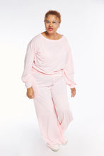 Load image into Gallery viewer, CURVY PINK WRIST TIE LOUNGE SET

