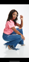 Load image into Gallery viewer, CURVY RIPPED &amp; FADED JEAN
