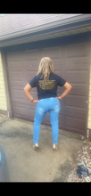 Load image into Gallery viewer, CURVY LIGHT BLUE CUT UP HIGH WAIST JEAN
