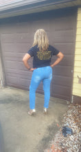 Load image into Gallery viewer, LIGHT BLUE CUT UP HIGH WAIST JEAN
