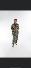 Load image into Gallery viewer, CURVY KINDA CAMO JUMPSUIT

