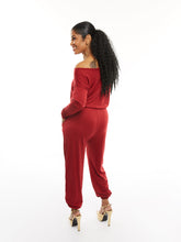 Load image into Gallery viewer, WINE ONE PIECE JUMPSUIT
