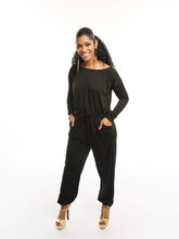 Load image into Gallery viewer, BLACK ONE PIECE JUMPSUIT
