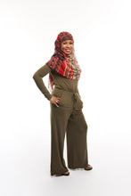 Load image into Gallery viewer, DARK OLIVE CUTE AND COMFY JUMPSUIT
