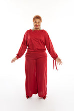 Load image into Gallery viewer, CURVY WINE WRIST TIE LOUNGE SET
