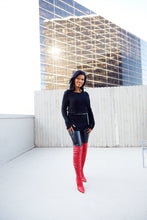 Load image into Gallery viewer, BLACK KNIT OVERSIZE TOP

