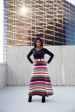 Load image into Gallery viewer, BOHEMIAN STRIPE MAXI DRESS
