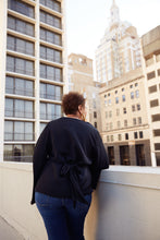 Load image into Gallery viewer, CURVY BLACK BELL SLEEVE TOP
