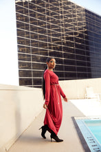 Load image into Gallery viewer, BURGUNDY MAXI DRESS
