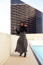 Load image into Gallery viewer, BLACK POLKA DOT MAXI DRESS
