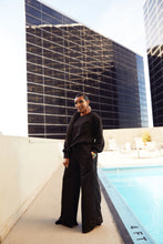 Load image into Gallery viewer, BLACK WRIST TIE LOUNGE SET
